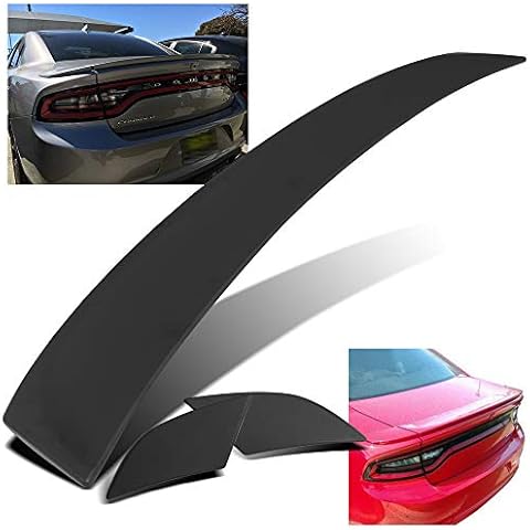 Modifystreet for 11-18 Charger 3PC Factory Style Flush Mount Rear Trunk Spoiler Wing Cover