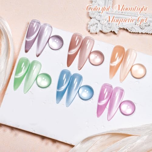 Set de 8 esmaltes gel gato con imán MTSSII miniatura 3