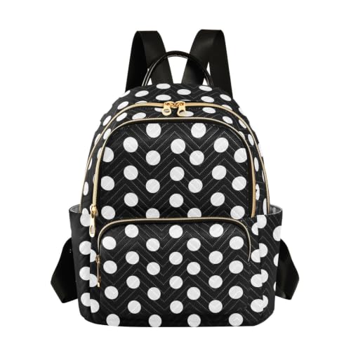 Image of ALAZA Big Polka Dot Women Backpack Purse Ladies Fashion Shoulder Bag Daypack Travel Bag 10L