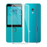for Nokia 235 4G 2024 Case, WXPPJ Full Body Protection Shockproof Cover Case, Transparent Soft Silicone TPU Back Cover Bumper Phone Case for Nokia 235 4G 2024 (2.80') - Clear