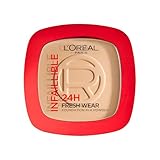 L'Oréal Paris Polvos Compactos Mate Infalible 24H, Larga Duración, Cobertura Media-Alta, Resistente al Agua, Fórmula No Comedogénica, Tono: 140 Neutral, 50 g