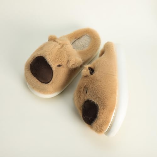 Gaolinci Cartoon Giraffe Cotton Slippers, Winter Indoor Outdoor Slippers for Women4