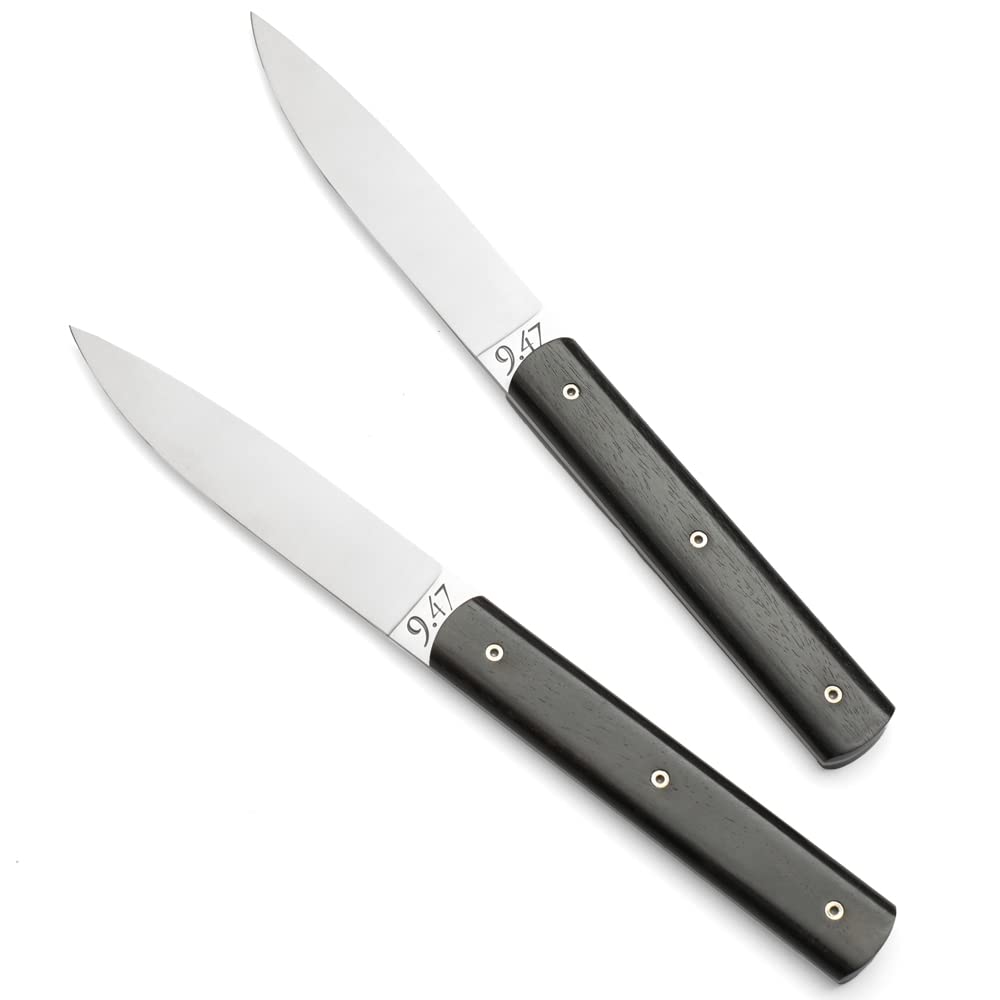 Amazon.co.jp: ペルスヴァル 9.47 ステーキナイフ 天然木ハンドル 2本