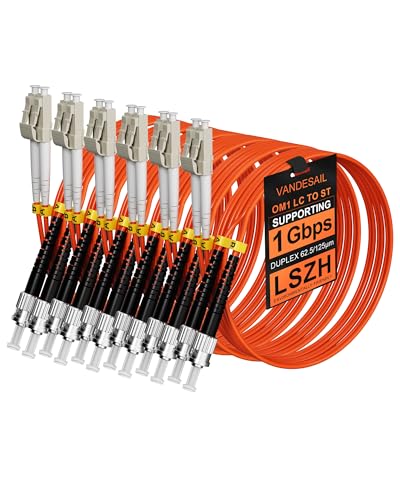 Câble fibre optique LC vers ST multimode OM1 orange pour brassage informatique et serveur