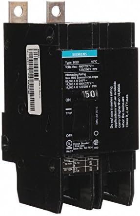 Siemens BQD250 50-Amp Double Pole 480Y/277V AC - 125/250V DC 14KAIC Bolt in Breaker image 3