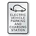 SmartSign "Electric Vehicle Parking and Charging Station" Sign | 12" x 18" Aluminum