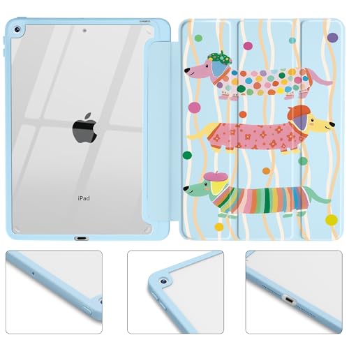 Étui teckel iPad 10e/11e génération coque rigide transparente avec porte-crayon - 3
