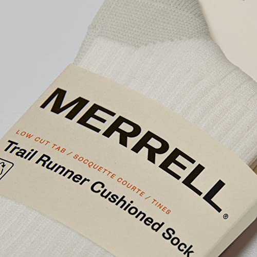 Image of Merrell Unisex Adult Men's and Women's Trail Running Cushioned Socks - Anti-slip Heel & Arch Compression