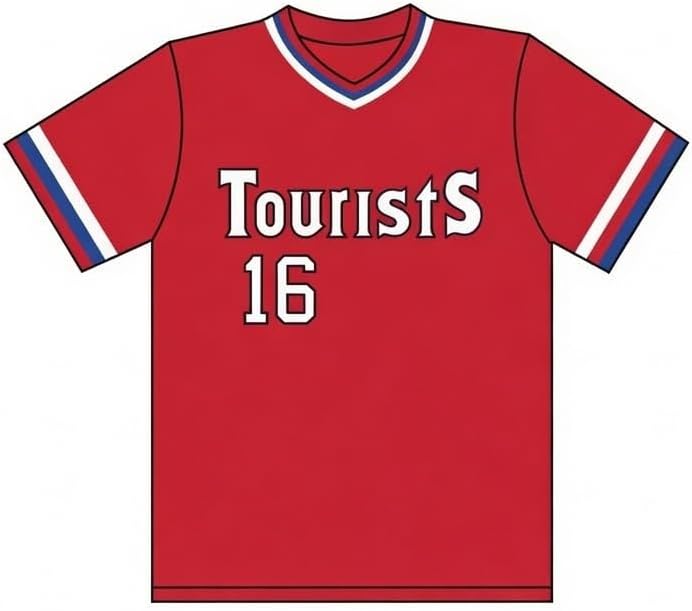 Crash Davis #16 Tourists Baseball Jersey Custom Name & Number