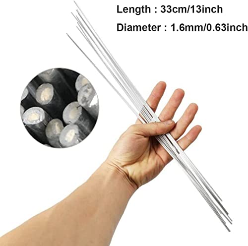 50 Pieces Flux Core Aluminum Rods Low Temperature Easy Melt Aluminum Welding Rods Welding Sticks