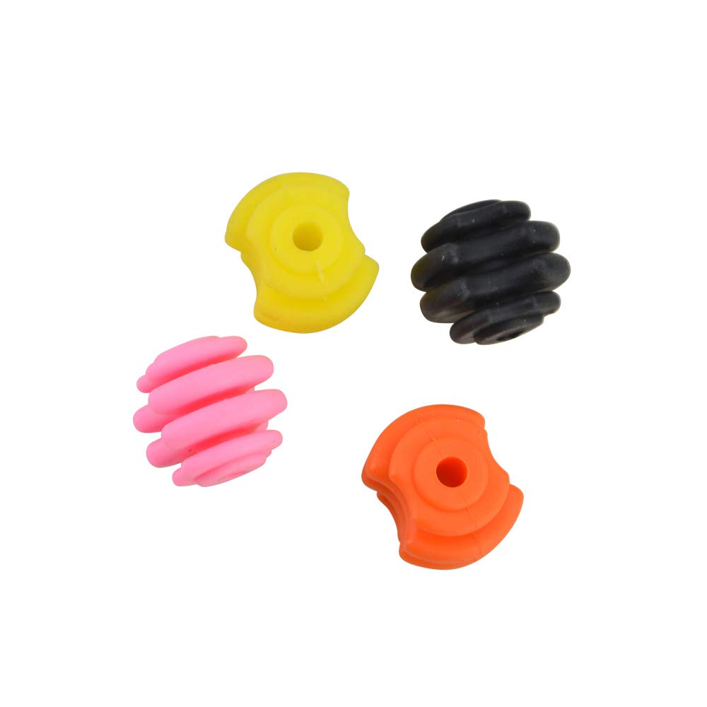 AMEYXGS 4 Pcs Tir à l'arc Caoutchouc Arc Corde Stabilisateur Corde d'arc Silencieux Arc Accessoire for Recurve Chasse à l'arc Longbow (Bleu