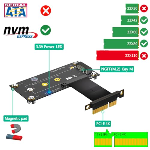 Rallonge M.2 NVMe vers PCI-E 4X : la solution pour SSD manquand d'espace - 2