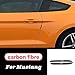 Produktbild FSXTLLL 2 stücke Autotür Rand Gummi Kratzschutzleiste Schutzstreifen Anti reiben Auto Styling, Für Ford Mustang