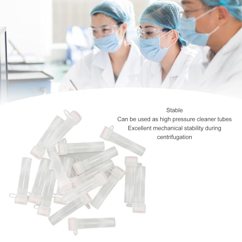 Centrifuge Tube, Polypropylene Microcentrifuge Tube Lightweight 500pcs for Laboratory Supplies (Flat Bottom)