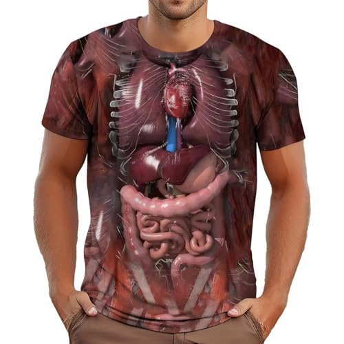 T-shirt manche longue homme vert respirant tee shirt coton stretch imprimé plage été orange