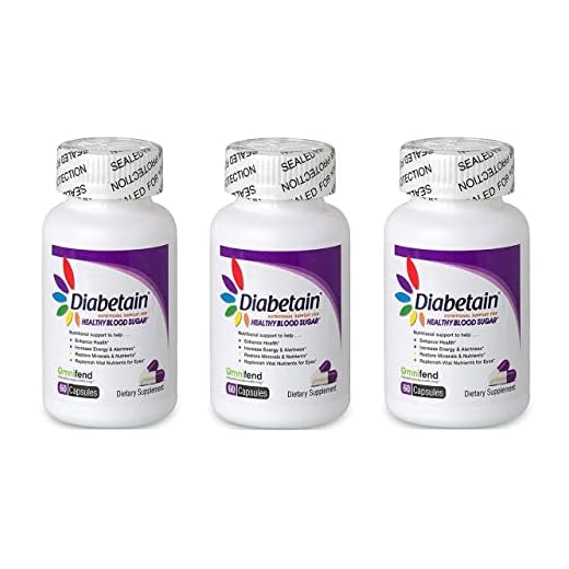 Diabetain Prediabetes, Type 1 and 2 Diabetes Supplements - Premium Blood Sugar Control Optimizer Stabilizer Support - Diabetic Glucose Balance Formula with Vitamins (60 Count (Pack of 3))