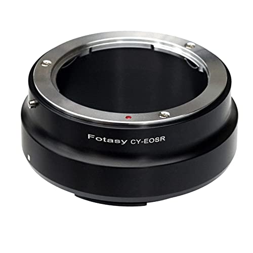 Fotasy Adaptador de objetivo Contax Yashica C/Y a montura Canon EOS RF, compatible con cámaras Canon EOS R RP Ra R3 R5 R6 R7 R10 miniatura 1