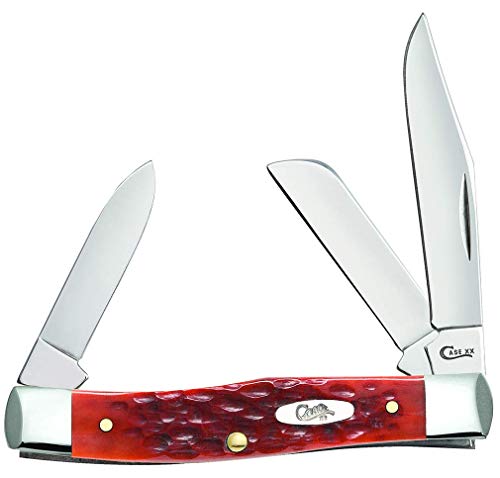 Case WR XX Pocket Knife Chestnut Bone Medium Stockman Cv Item #7008 - (63032 Cv) - Length Closed: 3 5/8 Inches