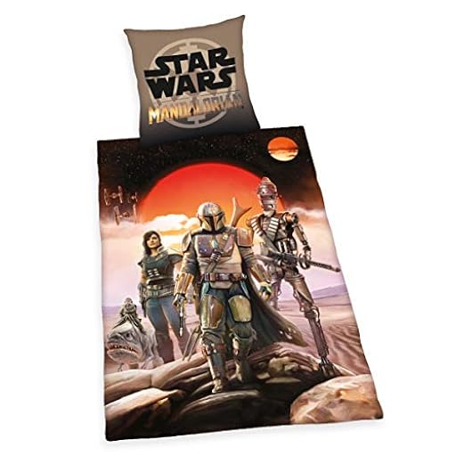 Herding Star Wars Mandalorian Juego de Ropa de Cama, Algodón, Multicolor, 70 x 90 cm, 140 x 200 cm | Ya disponible en tu tienda friki favorita! En mundofriki.es!