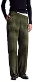 Pantalon style pyjama en viscose imprimé all over. Coupe droite, ouverture zippée invisible sur le côté.