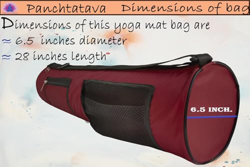 Premium Waterproof Yoga Mat Gym Bag with Zipper, Pockets and Adjustable Strap - Image 6
