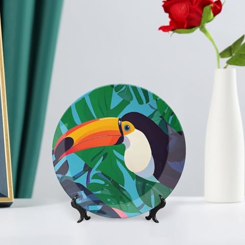 Plato decorativo de porcelana hueso estilo chino 7 pulg miniatura 6