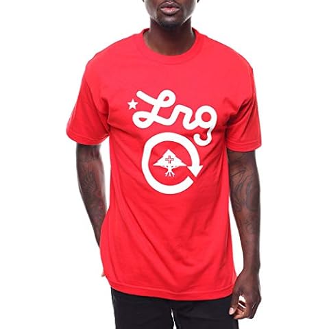 LRG Men's Cycle Logo Tee, Red, X-Large Cover