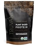 Truvani Vegan Pea Protein Powder | Chocolate | 20g Organic Plant Based Protein | 18 Servings | Keto | Gluten & Dairy Free | Low Carb | No Added Sugar