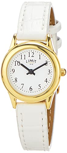 Limit Women's Quartz Watch with White Dial Analogue Display and White PU Strap 6981.35