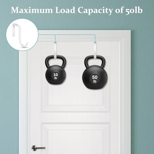 CENHANG Ganchos ajustáveis para cubículos, ganchos sobre a porta, cabides de porta de cubo de metal