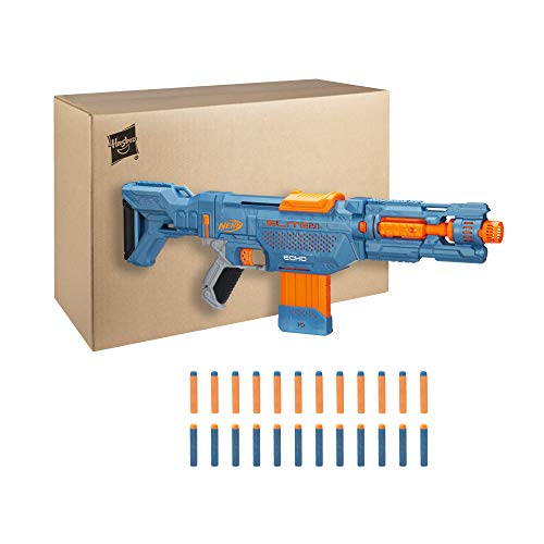 Nerf Elite 2.0 Echo Cs-10 Blaster - 24 Official Darts, 10-Dart Clip, Removable Stock And Barrel Extension, 5 Tactical Rails #TOP1