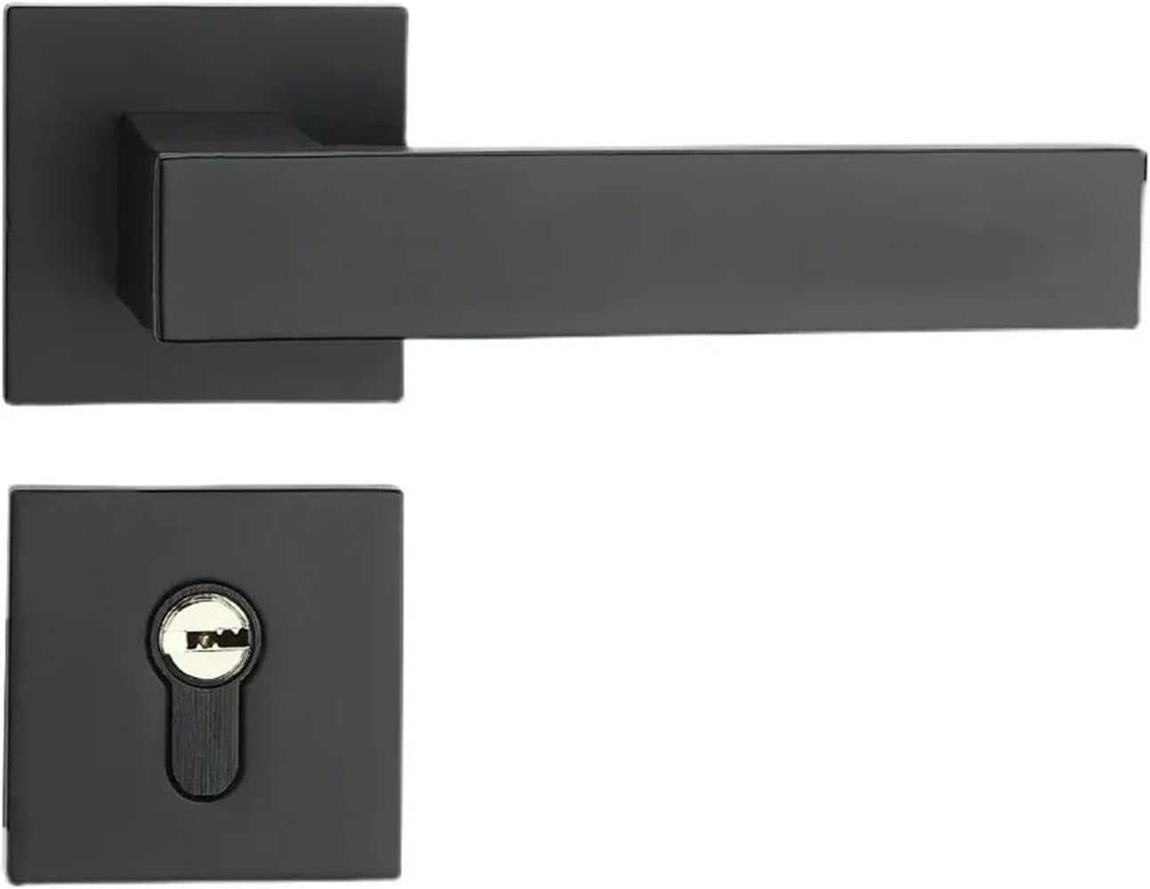 Stainless Steel Household Split Door Lock Silent Indoor Door Lock Household Bedroom Door Lock Hardware Home(Style-C)