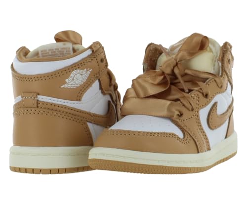 Image of Nike Jordan 1 Retro High Original Leather Infant /Toddler Shoes