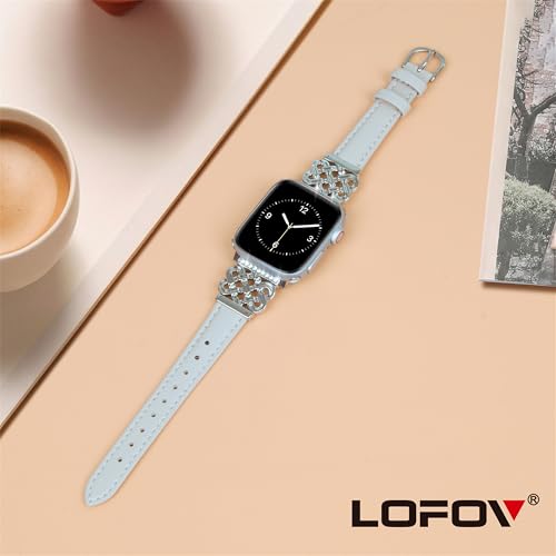 Image of Compatible with Apple Watch Bands Women 38 /40 /41 /42mm Dressy Slim Leather Strap with Designer Celtic Knot Interlock Buckle Bracelet for iWatch Series 11 10 9 8 7 6 5 4 SE 3 2 1