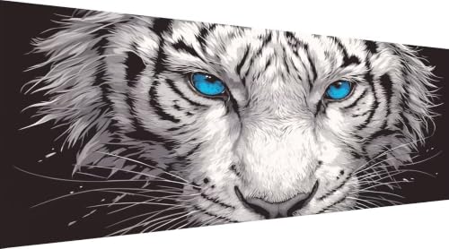 Grand Tableau Diamond Painting Tigre 50x100cm pour vaincre le stress par l'art créatif