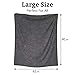 Grey 62x80 Military Wool Blanket for Emergency,Camping & Everyday Use (Grey)