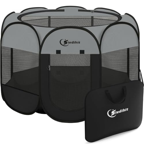 Image of Siedihit Playpen for Extra Large Dog Cat, Dogs Tent Crate Cage