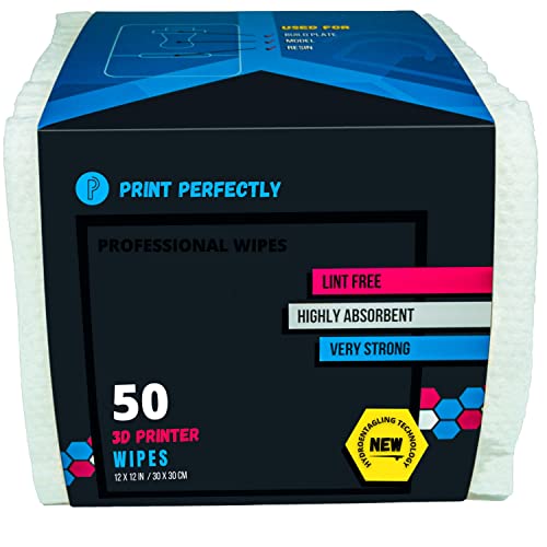 50PK 3D Printer Lint Free Wipes Towels, Dry Wipe Resin VAT