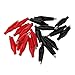Produktbild SODIAL(R)20 Stueck 10 Schwarz & 10 Rot Weichplastikueberzogene Krokodilklemme Test Clip