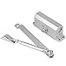 Dioche Heavy Duty Adjustable Fire Rated Door Closer Suits Commercial Industrial Doors 25 35kg Capacity Silver 162mm x 19mm 1 Hour Fire Test 1000000 Cycles Left Right Hand Installation