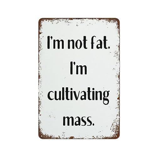 I'm Not Fat �|�X�^�[ ���B���e�[�W �u���L�Ŕ� ���^�� �u���L�Ŕ� �E�H�[���A�[�g �����b�N�X�A�[�g �X�g���X���� �M�t�g �y�����Ǒ��� 8x12�C���`