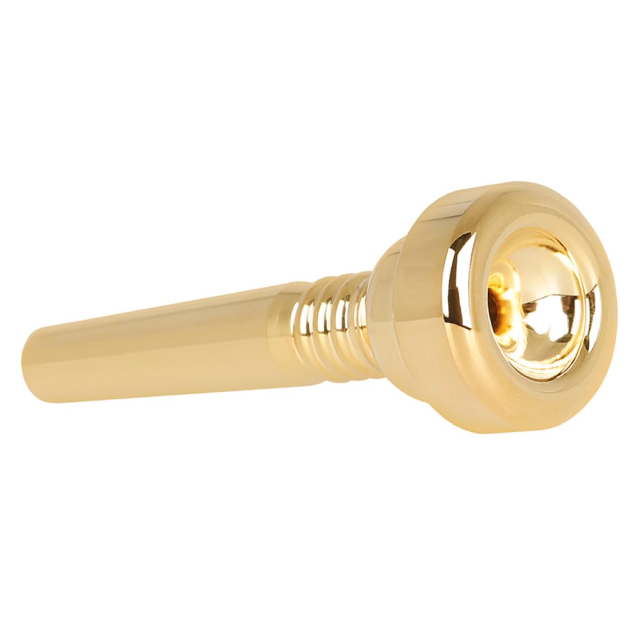 Yardwe 17c Brass Trumpet Mouthpiece Unique Design Small Metal Trumpet for Music Practice