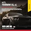 Red Line 50205 SAE 75W80 API GL-4 Manual Transmission and Transaxle Lubricant (MTL) Car Gear Oil - 1 Gallon (3 Pack)