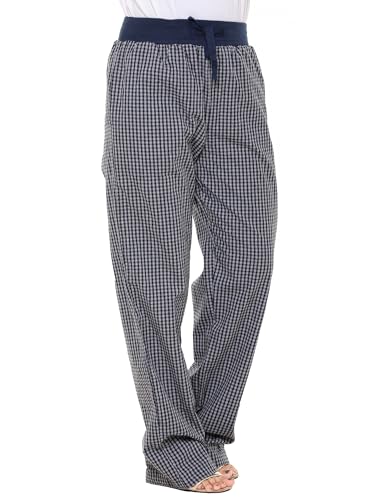 Image of Womens Multicolor Cotton Checkered Pyjama | Checks Pajama for women with Elastic & Drawstring Plus Size (S TO 8XL)