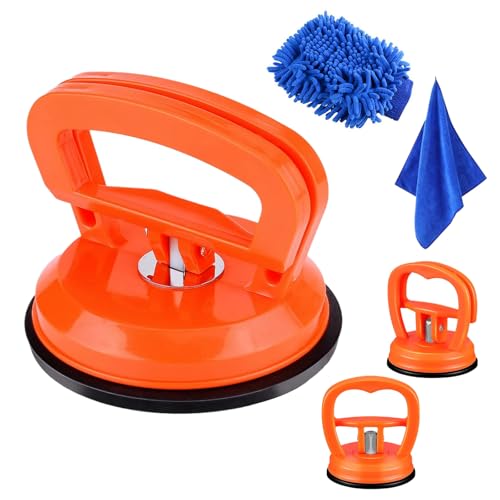 Générique Ventosas para Coche Saca, 5 Piezas Ventosas Sacabollos Coche Bollos de Chapa con Guante y Toalla para Coche, Carrocería, Cristal, Azulejos y Movimiento de Objetos (1 Grande + 2 Pequeñas)