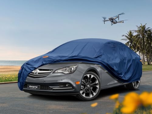 Image of Kaugung Heavy Duty Car Cover Custom Fit Buick Cascada (2016-2019), Waterproof All Weather Resistant Outdoor Sun Rain Dust Snow Protection with Anti-Theft Lock. (USA Warehouse, Within 3-7 Days)