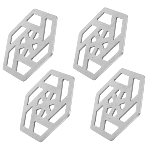ULDIGI Portable Metal Coasters 4pcs Modern Coasters for Drinks Nonslip Surface