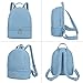 YiXiamo Cute Fashion Mini Backpack Leather for Women (Blue)
