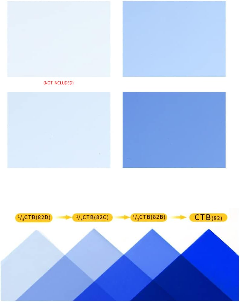 Carta Filtro 40x50 Cm Per Luci Da Studio - Pellicola Colorata Temperatura Fredda Per Foto E Video