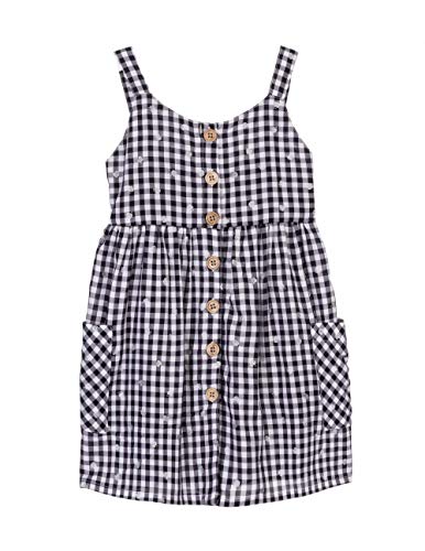 Robe Vichy marine Losan 5 ans confortable qui ne gratte pas